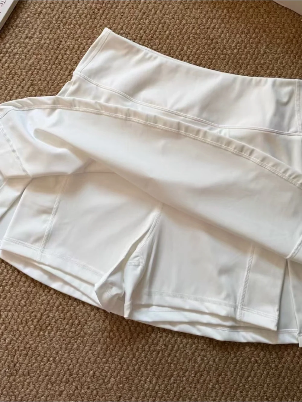 ALO Yoga White Polo Top and Matching Skort Set